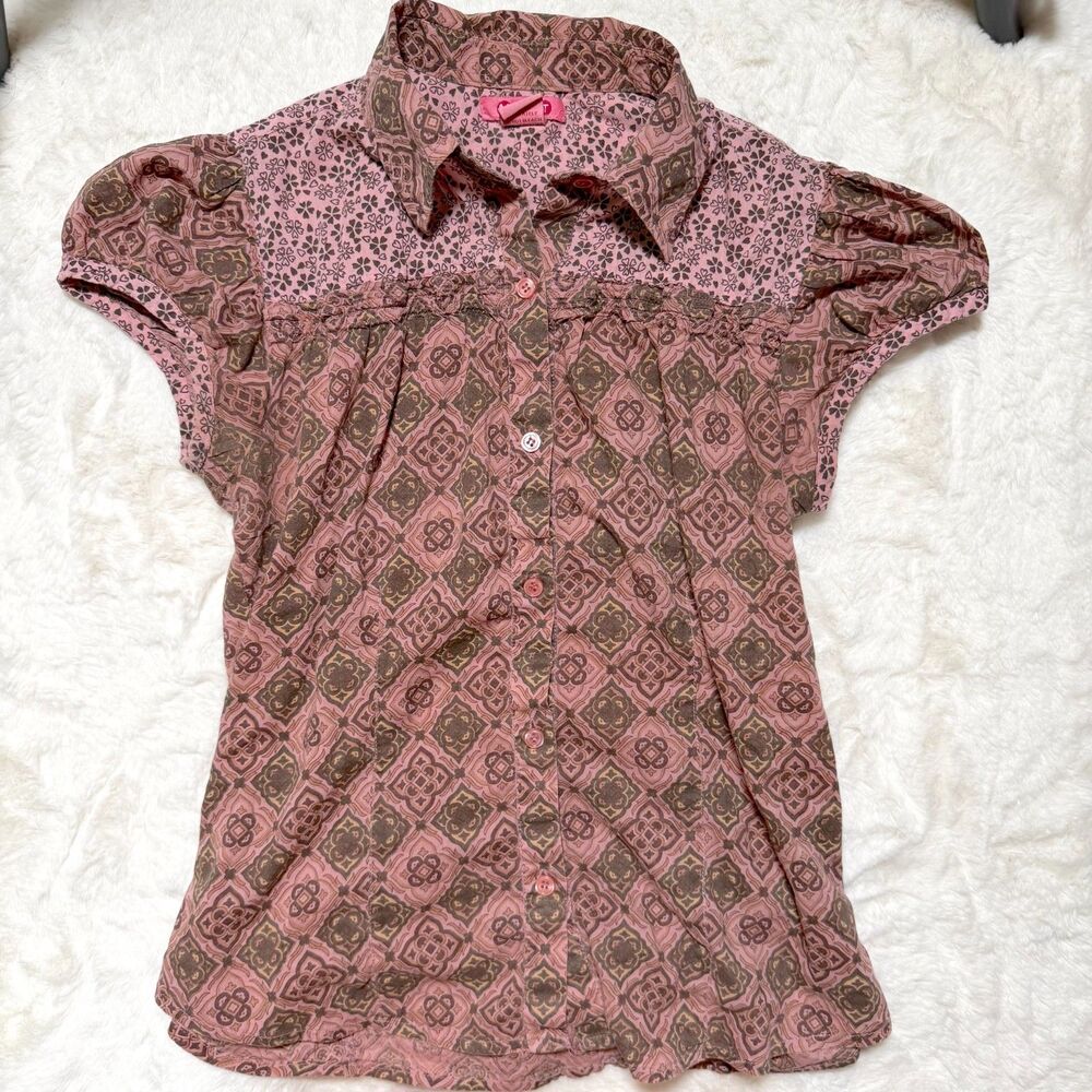Vintage fitted blouse top